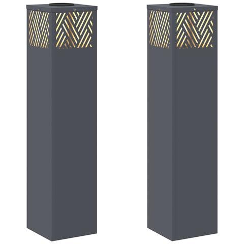 Faro LED solare per sentieri 2 pcs Antracite - Foto 1