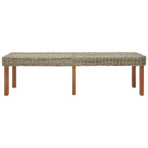panchina Naturale 160 x 35 x 45 cm Legno di mango massello - Foto 2