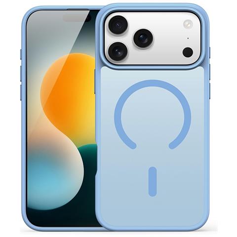 Cover per iPhone 17 Pro Max - TPU+PC, Blu, MagSafe - Foto 1