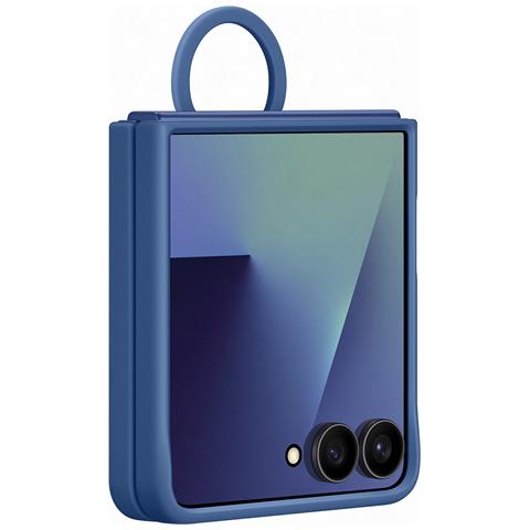 Galaxy Z Flip7 Ring Case (Silicone) Blue - Foto 2