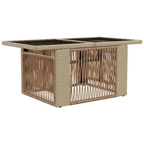 Set Divano da Giardino 6 pz Beige e Bianco Crema polyrattan - Foto 10