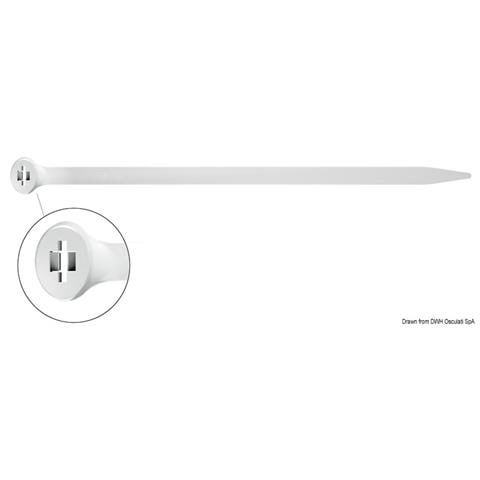 Fascette 2-Lock 2,5x100 mm Ø 1/21 mm con chiusura in inox AISI 316 - Foto 1