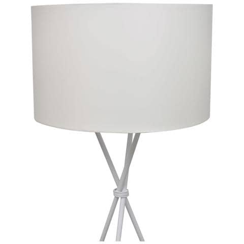 Lampada Da Pavimento Ombra Con Posizione Eretta Bianca - Foto 2