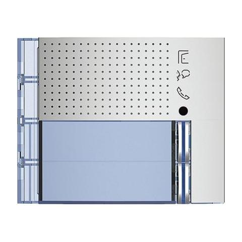 Frontale Modulo Fonico Evoluto 2 Pulsanti Su Colonna Singola Finitura Allmetal - Foto 2