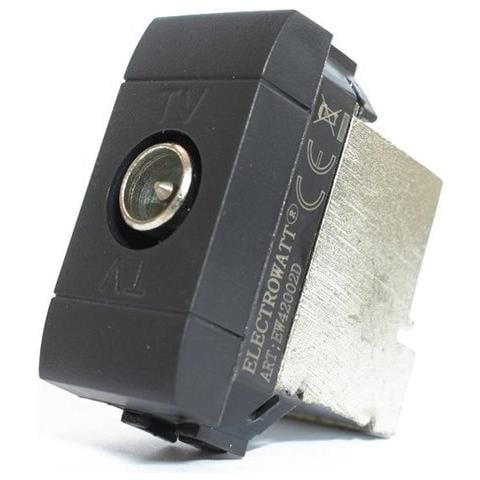 10 Prese Tv Maschio Da Incasso Nero Compatibile Btcino Living - Foto 1