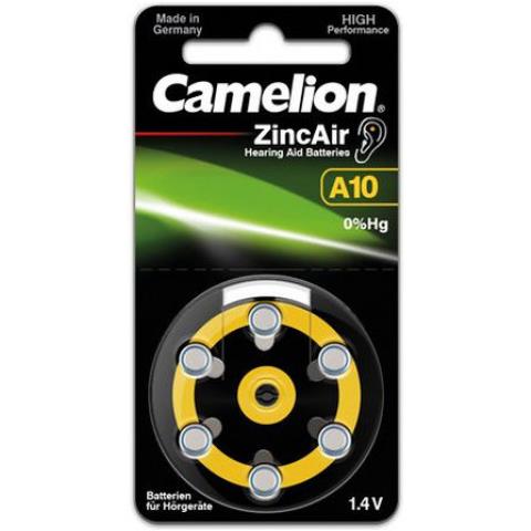 Batteria Per Apparecchi Acustici Zinc Air Cell A10 0% Mercury /hg Giallo (6 Pz.) - Foto 3