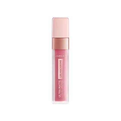 L'oreal Paris Rossetto Matte Tinta Liquido Labbra Ha Lunga Tenuta, Collezione Macarons, Comfort E Tenuta Ottimale, Profumo Di Confetto Alla Mandorla, Confezione Singola 818 Dose Di Rose - Foto 1