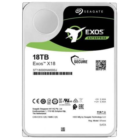 18TB 3.5 INCH EXOS X18 256MB 7200RPM ST18000NM000J - Foto 1