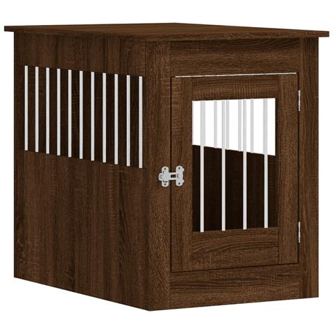 Gabbia Cani Arredamento Rovere Marrone 55x80x68cm Multistrato - Foto 1