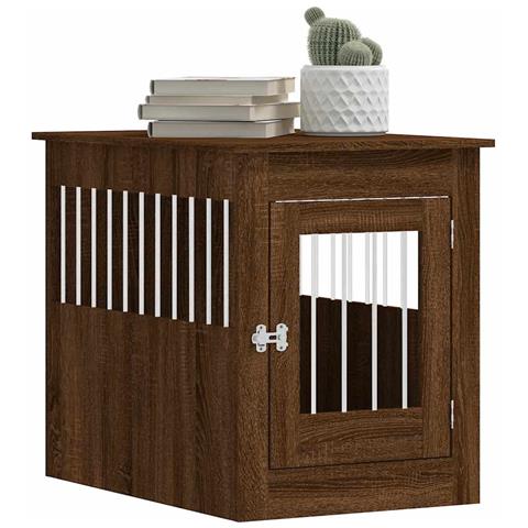 Gabbia Cani Arredamento Rovere Marrone 55x80x68cm Multistrato - Foto 2
