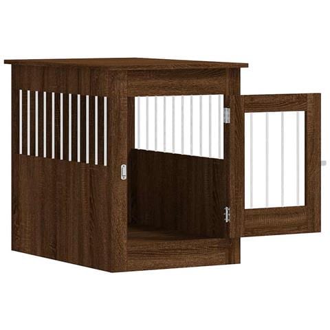Gabbia Cani Arredamento Rovere Marrone 55x80x68cm Multistrato - Foto 10