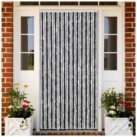 Tenda Antimosche Grigia E Nera 118x220 Cm In Ciniglia - Foto 1