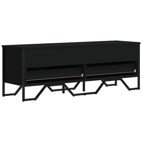 Mobile Porta Tv Nero 122x34x41 Cm In Legno Multistrato - Foto 10