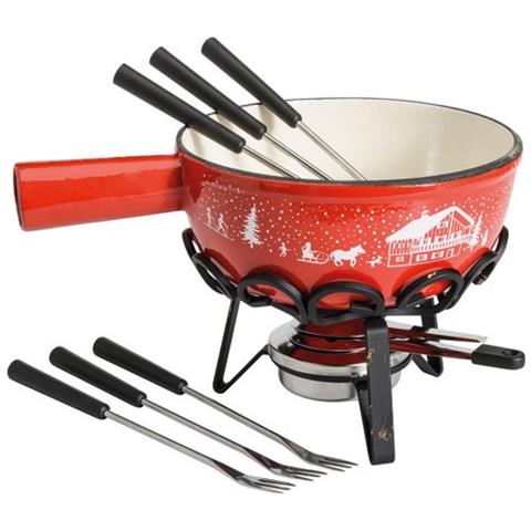 Set Fonduta 6 Forchette Rosso - Sh-c20r - Foto 1