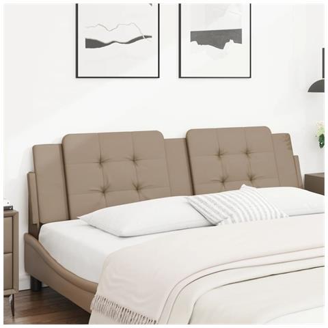 Cuscino Testiera Cappuccino 180 Cm In Similpelle - Foto 1