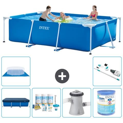 Piscina Fuori Terra - Rettangolo - 300x200x75 Cm - Blu - Include Accessori Coordinati A213 - Foto 1
