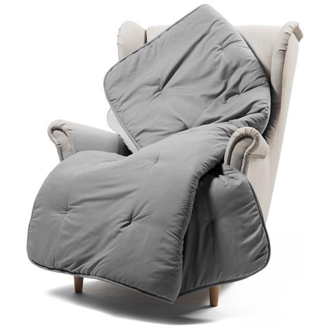 Scaldotto Cm 130x170 Modern Kim In Microfibra Colore Grigio Misura Cm 130x170 - Foto 2