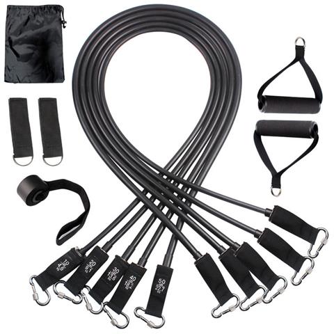 Set Di 11 Corde Elastiche Di Resistenza Da 150 Libbre Con Borsa E Manuale - Foto 1