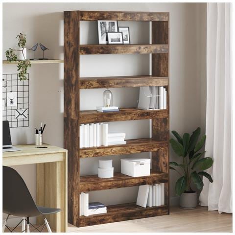 Libreria Marrone Marrone Legno ingegnerizzato 100 x 30 x 198 cm - Foto 2