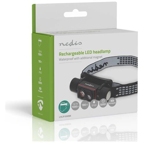 LHLR10WBK torcia Nero Torcia a fascia LED - Foto 7