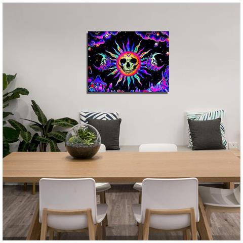 Manico Diamantato 5d Pittura Diamante Teschio 30x40 Cm - Foto 2