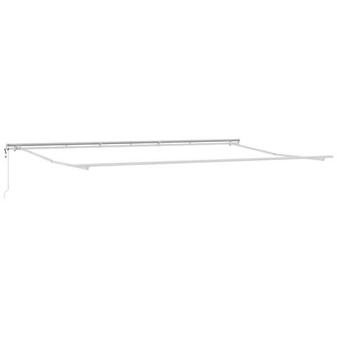 Tenda da Sole Bianco 6 x 3 m Metallo - Foto 1