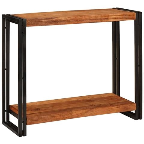 Tavolo consolle 90 x 33 x 75 cm legno massello di acacia - Foto 2