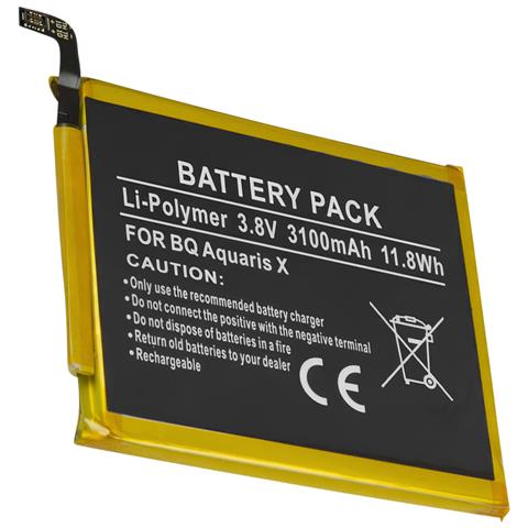 Batteria Compatibile Bq Aquaris X / X Pro 3.8v Li-polymer 3100mah 11,8 Wh - Foto 1