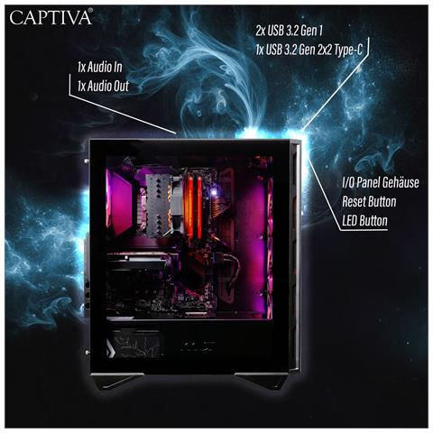 93639 PC /stazione di lavoro Intel® Core™ i9 i9-14900KF 32 GB DDR5-SDRAM 2 TB SSD NVIDIA GeForce RTX 5070 Windows 11 Home Nero - Foto 2