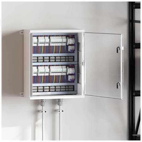 Armadietto di Controllo Grigio 50 x 22 x 60 cm Plastica ABS - Foto 2