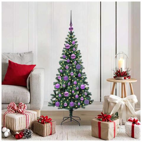 Albero di Natale artificiale con luci integrate Verde 120 cm - Foto 2