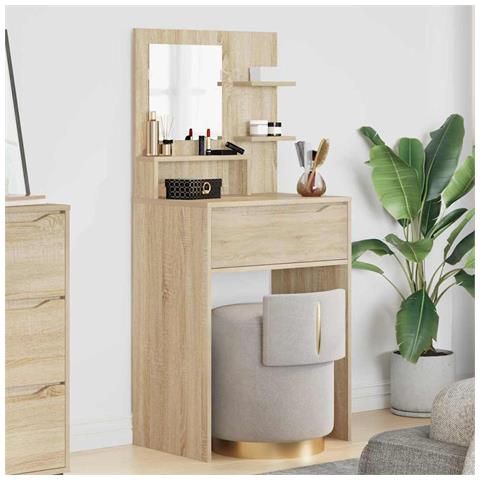 Tavoli da Trucco per Camera da Letto con cassetto Rovere Sonoma - Foto 2