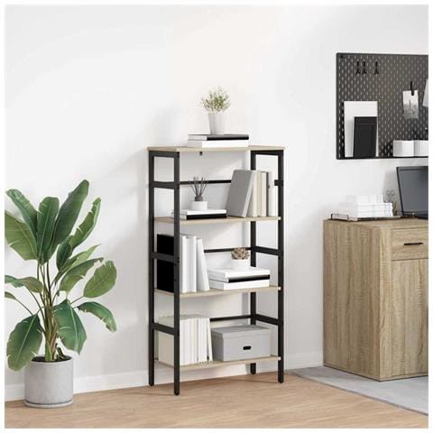 Libreria Rovere Sonoma 60 x 29,5 x 115 cm Legno multistrato - Foto 2