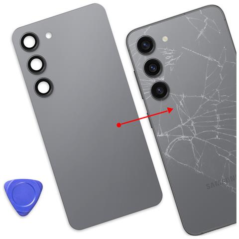 Coperchio Batteria Di Ricambio Per Galaxy S23 Con Adesivo Integrato - Foto 4