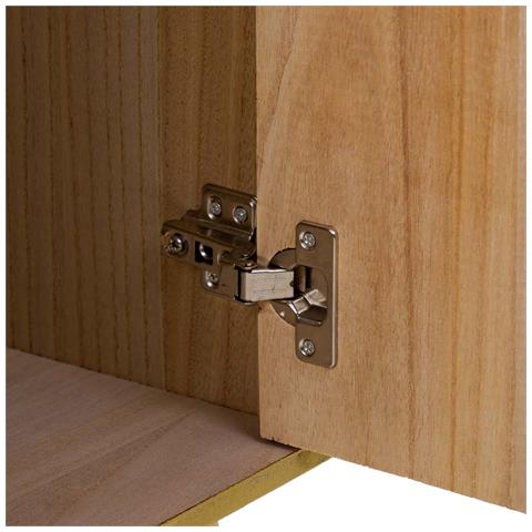 Mobile Base In Legno Marrone 118x41x65h - Foto 8