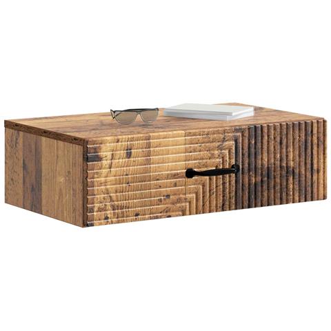 Tavolino da Parete Laterale Legno antico 59 x 34,5 x 17 cm - Foto 2