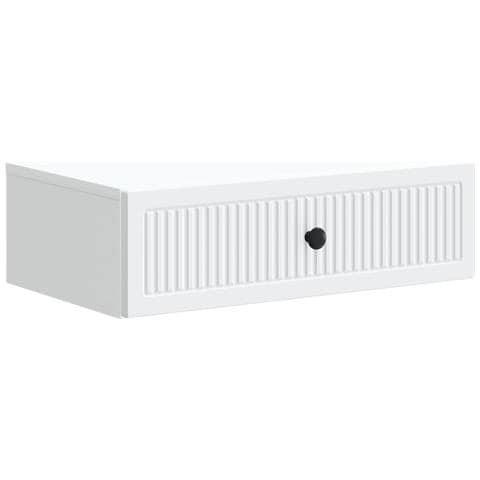 Tavolino da Parete Laterale Bianco 59 x 34,5 x 17 cm - Foto 1