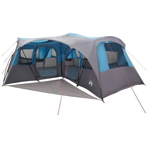 Tenda familiare con telo da pioggia resistente all'acqua Blu - Foto 1