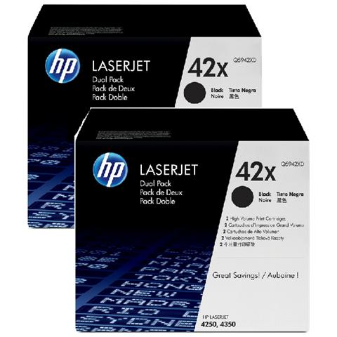 Dual Pack Black Toner Lj 4250/4350 Q5942Xd - Foto 2