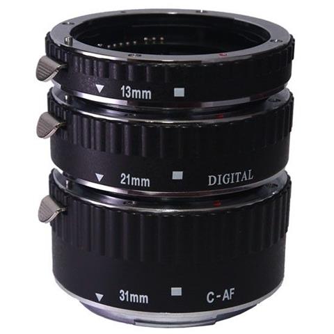 3 Tubi di prolunga (metallo) macro 13mm 21mm 31mm Auto-Focus AF x Canon - Foto 1