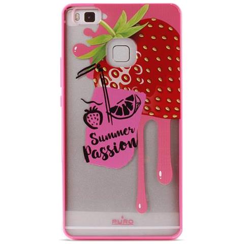 Cover PC+TPU per Huawei P9 Lite 5.2" "Summer Juice" Strawberry Rosso - Foto 1