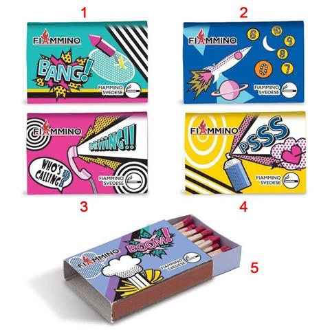 38 Fiammiferi Svedesi Comics 4 Cm 1 Scatola Da Collezione Modello 2 - Foto 1