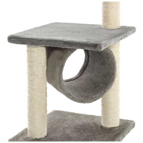 Albero Per Gatti Con Tiragraffi In Sisal 65 Cm Grigio - Foto 2