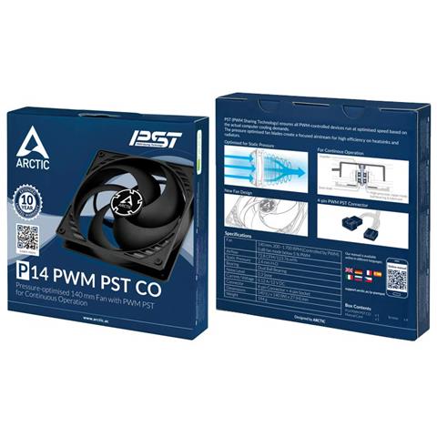 Ventola di Raffreddamento per Case P14 PWM PST CO 14 cm Colore Nero - Foto 5