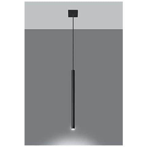 Sollux Pastelo 1 Sl. 0469 - Lampada A Sospensione Moderna A Led Nera Per Soggiorno, Camera Da Letto, Corridoio, Ufficio, Attacco G9 - Foto 2