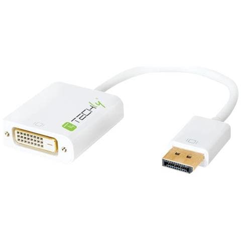 Adattatore Displayport 1.2 Maschio / Dvi Femmina 15cm Bianco - Foto 1