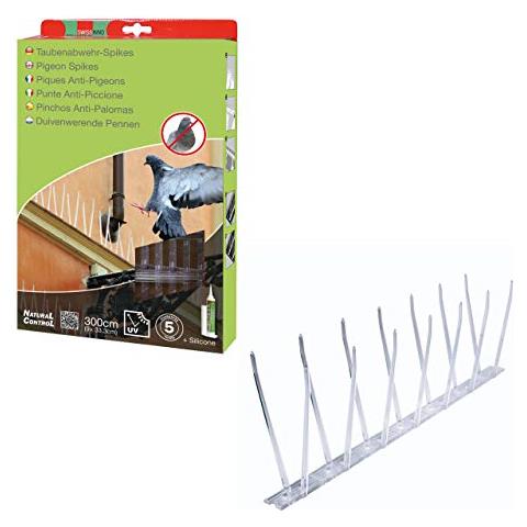 1740 001kw Controllo Naturale Sistema Dissuasore Con Punte Anti-piccione, 300 Centimetri + Silicone Colla - Foto 1