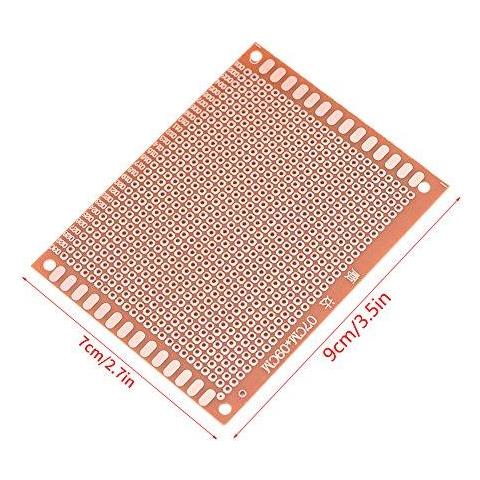 Circuito Universale Pensione 10 Pcs 7 9 Centimetri Singolo Sided Pcb Prototipo Universale Circuito Fai Da Te Di Saldatura Elettronico Accessori Progetto - Foto 2