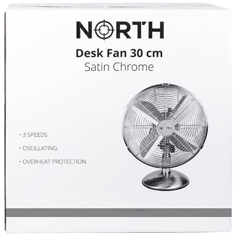 Ventilatore Ventilatore Da Tavolo 30cm Cromo Satinato - Foto 12