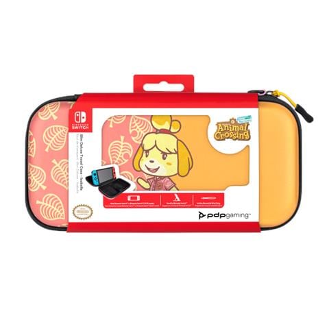 Pdp Slim Deluxe: Animal Crossing Isabelle Custodia Rigida Nintendo Arancione, Rosa - Foto 3